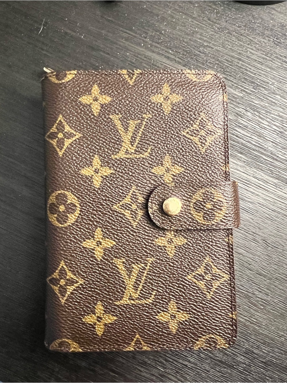 Authentic Louis Vuitton Porte-Papier zipped  with ID holder